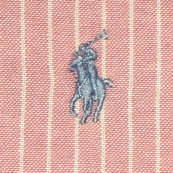 Ralph Lauren Sport Women's Size 8 Pink and White Striped Blouse Excellent - Picture 4 of 6